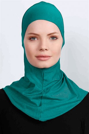Boyunluklu Hijab Bone - Petrol